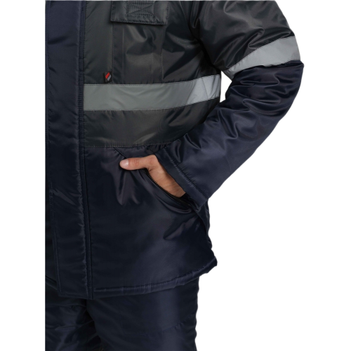 Костюм зимний Мегрес-2 СОП (тк.OxLine,90) п/к, т.серый/т.синий