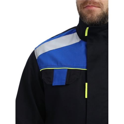 Костюм Бостон (тк.Саржа,320) брюки, т.синий/васильковый