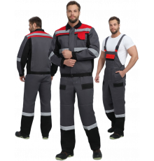 Костюм Виват-2 Премиум IMP (тк.Смесовая, 240) п/к, т.серый/черный/красный Костюм Виват-2 Премиум IMP (тк.Смесовая, 240) п/к, т.серый/черный/красный