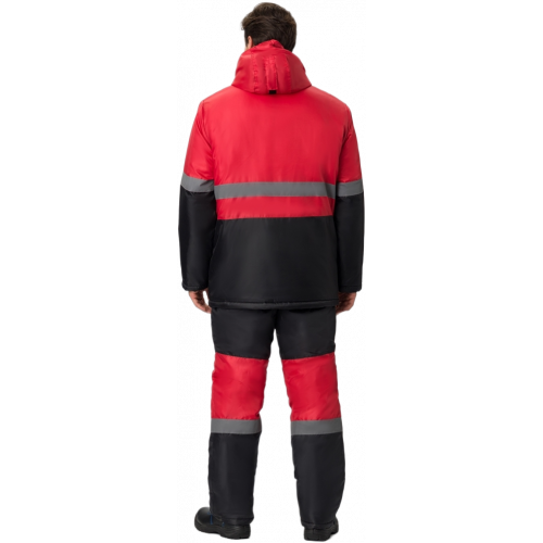 Костюм зимний Мегрес-2 СОП (тк.OxLine,90) п/к, красный/черный