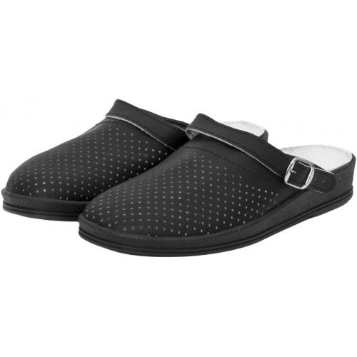 Сабо мужские нат.кожа ПВХ, черный Сабо мужские нат.кожа ПВХ, черный