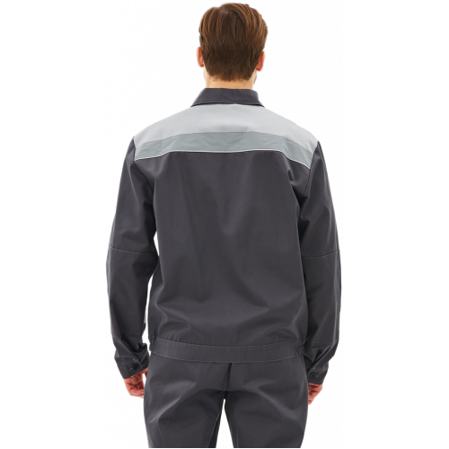 Костюм Липецк-2 СОП CH (тк.Смесовая,280) п/к, т.серый/св.серый