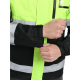 Куртка-трансформер сигнальная ProfLineSpecialist (тк.Смесовая МВО,240), желтый/черный
