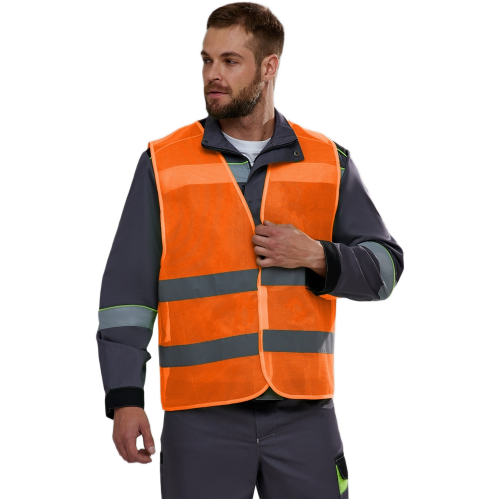 Жилет сигнальный ProfLineBase (тк.Полиэфир,60), оранжевый Жилет сигнальный ProfLineBase (тк.Полиэфир,60), оранжевый