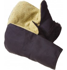 Рукавицы на искусственном меху с брезентовым наладонником 10/100 Рукавицы на искусственном меху с брезентовым наладонником 10/100