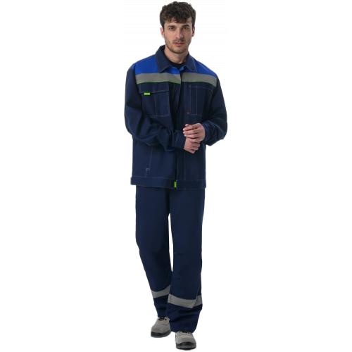 Костюм Флофт-1 СОП (тк.Смесовая,210) брюки, т.синий/васильковый Костюм Флофт-1 СОП (тк.Смесовая,210) брюки, т.синий/васильковый