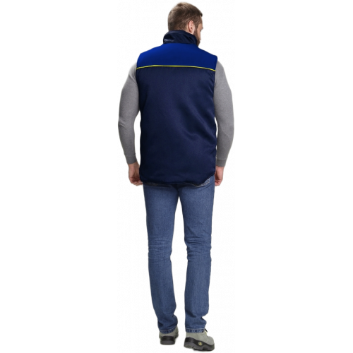 Жилет утепленный Флофт (тк.Смесовая,210), т.синий/васильковый Жилет утепленный Флофт (тк.Смесовая,210), т.синий/васильковый
