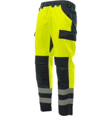 Брюки сигнальные Brodeks KS313, цвет жёлтый, чёрный