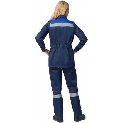 Костюм женский Весна-2 СОП NEW (тк.Смесовая,210) п/к, т.синий/васильковый