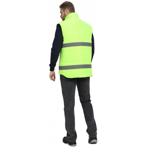 Жилет утепленный сигнальный Ярксион СОП (тк.OxLine,90), лимонный Жилет утепленный сигнальный Ярксион СОП (тк.OxLine,90), лимонный