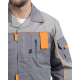 Костюм Драга-2 (тк.Смесовая МВО,240) п/к, серый/св.серый/оранжевый
