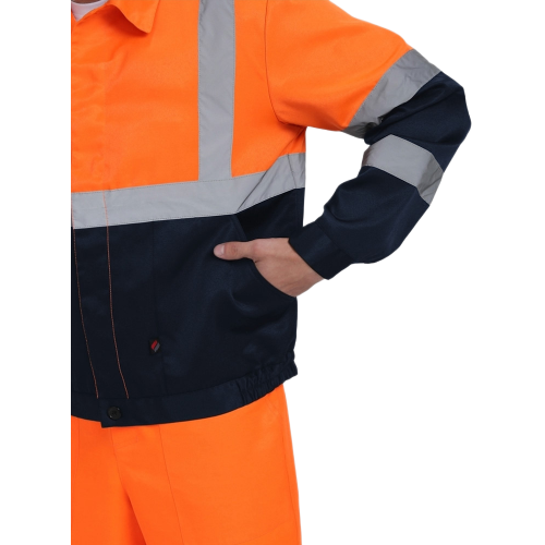 Костюм сигнальный Ярксион-2 СОП К. (тк.Смесовая,210) п/к, оранжевый/т.синий Костюм сигнальный Ярксион-2 СОП К. (тк.Смесовая,210) п/к, оранжевый/т.синий