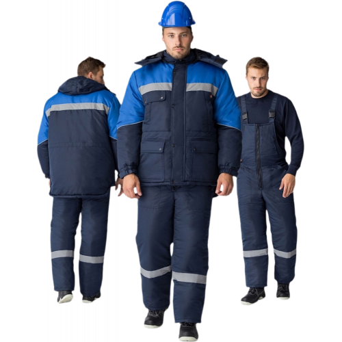Костюм зимний Сибер СОП CH (тк.Таслан) п/к, т.синий/васильковый Костюм зимний Сибер СОП CH (тк.Таслан) п/к, т.синий/васильковый