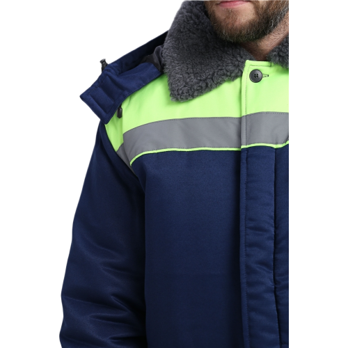 Костюм зимний Труженик-Ультра СОП (тк.Смесовая,210) брюки, т.синий/лимонный Костюм зимний Труженик-Ультра СОП (тк.Смесовая,210) брюки, т.синий/лимонный