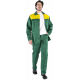 Костюм Стандарт (тк.Смесовая,210) брюки, зеленый/желтый