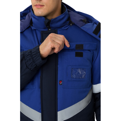 Костюм зимний Экспертный Антистат МВО (тк.Смесовая,245) п/к, т.синий/васильковый Костюм зимний Экспертный Антистат МВО (тк.Смесовая,245) п/к, т.синий/васильковый