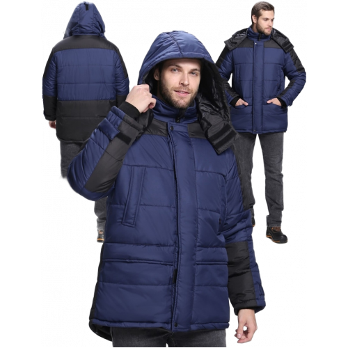 Куртка зимняя Европа CH (тк.Дюспо), т.синий/черный