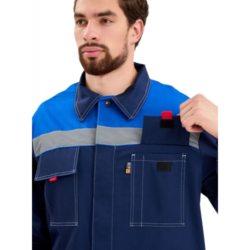 Костюм Бренд (тк.Саржа,240) брюки, синий/васильковый