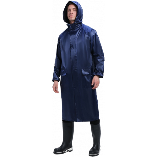 Плащ влагозащитный ProfLineLeader (ПВХ,240), т.синий Плащ влагозащитный ProfLineLeader (ПВХ,240), т.синий