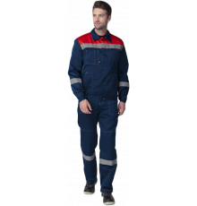 Костюм Лигор-1 СОП (тк.Смесовая,210) брюки, т.синий/красный Костюм Лигор-1 СОП (тк.Смесовая,210) брюки, т.синий/красный