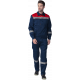 Костюм Лигор-1 СОП (тк.Смесовая,210) брюки, т.синий/красный