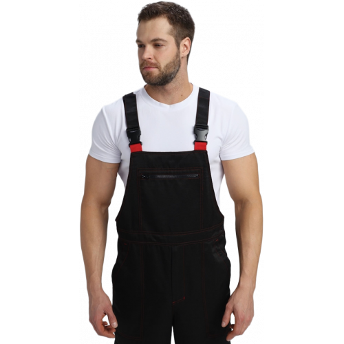 Костюм Нейч-2 СОП с капюшоном К. (тк.Смесовая,210) п/к, черный/красный