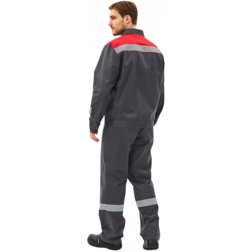 Костюм Липецк-1 СОП CH (тк.Смесовая,280) брюки, т.серый/красный Костюм Липецк-1 СОП CH (тк.Смесовая,280) брюки, т.серый/красный