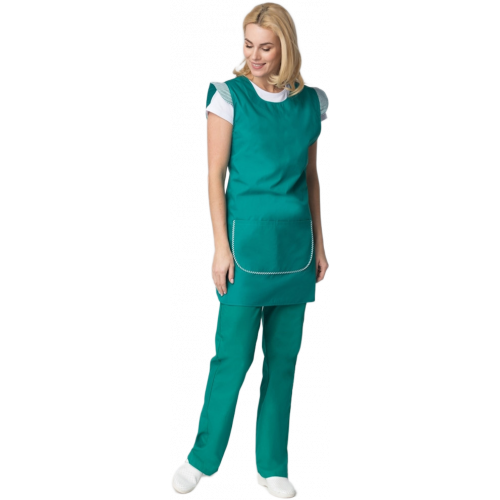 Фартук-сарафан Надежда (тк.ТиСи), зеленый Фартук-сарафан Надежда (тк.ТиСи), зеленый