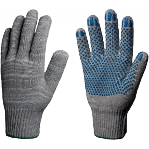 Перчатки х/б 10кл. ЭКОНОМ с ПВХ ТОЧКА 30-32гр. 83текс, серые (10 пар) Перчатки х/б 10кл. ЭКОНОМ с ПВХ ТОЧКА 30-32гр. 83текс, серые (10 пар)