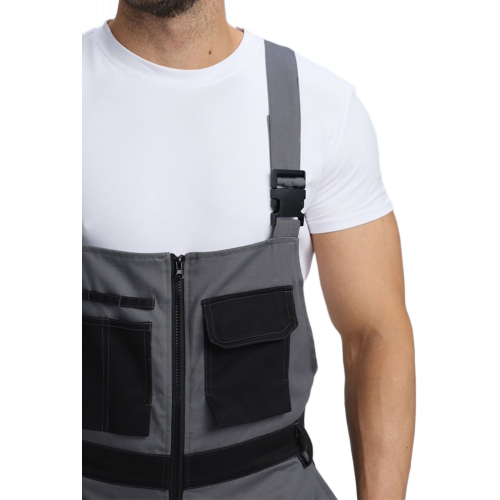 Полукомбинезон Милан NEW CH МВО (тк.Смесовая,270), т.серый/черный Полукомбинезон Милан NEW CH МВО (тк.Смесовая,270), т.серый/черный