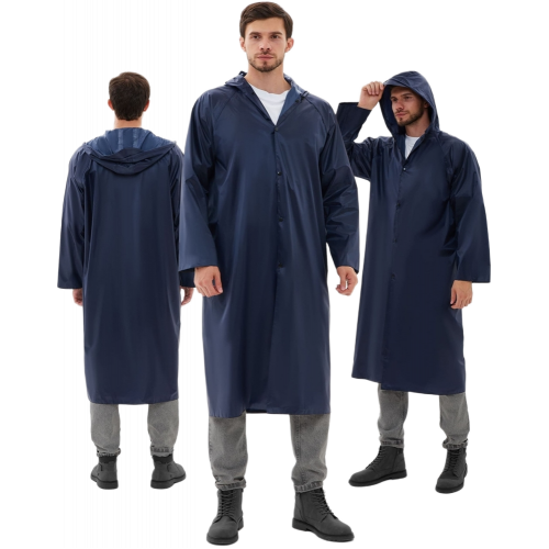 Плащ влагозащитный ProfLineBase (ПВХ,180), т.синий Плащ влагозащитный ProfLineBase (ПВХ,180), т.синий