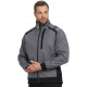 Куртка ProfLineLeader (тк.Софтшел), серый/черный