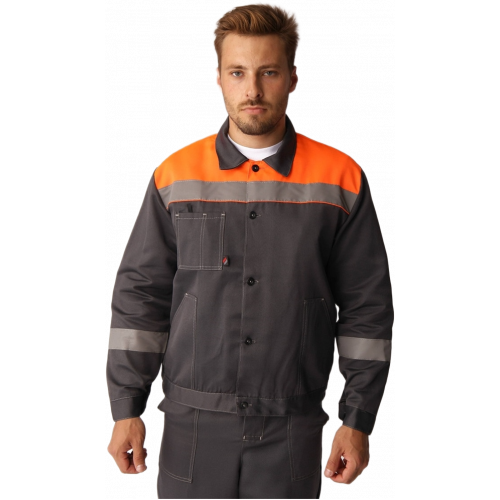 Костюм Лигор-2 СОП (тк.Смесовая,210) п/к, т.серый/оранжевый Костюм Лигор-2 СОП (тк.Смесовая,210) п/к, т.серый/оранжевый