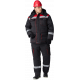 Костюм зимний Титан (Смесовая, 210) п/к, черный/красный