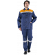 Костюм Стандарт СОП (тк.Смесовая,210) брюки, т.синий/оранжевый