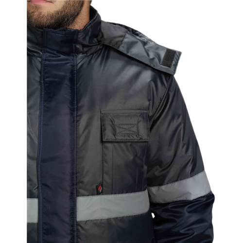 Костюм зимний Мегрес-2 СОП (тк.OxLine,90) п/к, т.серый/т.синий