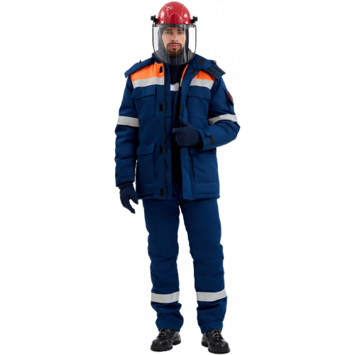 Костюм зимний Энергия-Г (91,4 кал.), т.синий/оранжевый