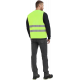 Жилет сигнальный ProfLineBase с пуговицами и карманами (тк.Полиэфир,100), желтый