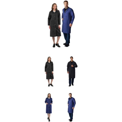 Халат женский рабочий (тк.Диагональ,195), т.синий Халат женский рабочий (тк.Диагональ,195), т.синий