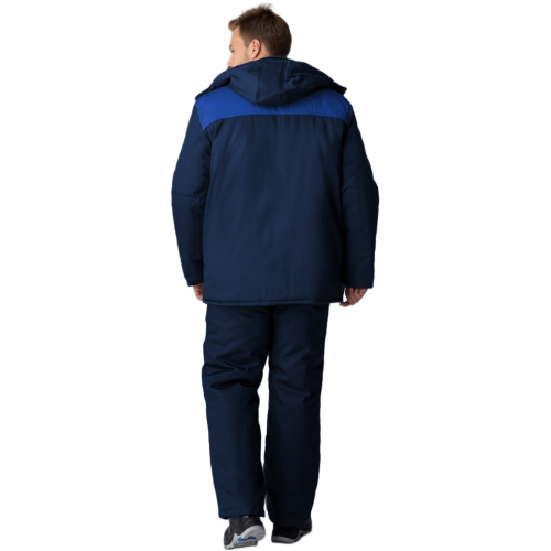 Куртка зимняя Флофт Премиум (тк.Смесовая,240), т.синий/васильковый/серый Куртка зимняя Флофт Премиум (тк.Смесовая,240), т.синий/васильковый/серый