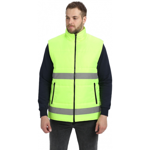 Жилет утепленный сигнальный Ярксион СОП (тк.OxLine,90), лимонный Жилет утепленный сигнальный Ярксион СОП (тк.OxLine,90), лимонный