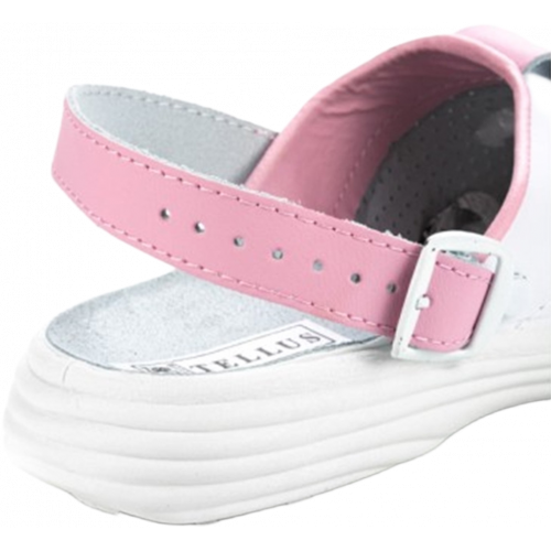 Сабо женские нат.кожа Комфорт ПВХ, белый/голубой Сабо женские нат.кожа Комфорт ПВХ, белый/голубой