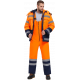 Костюм зимний для дорожника Ультра (тк.Смесовая,210) п/к, оранжевый/т.синий