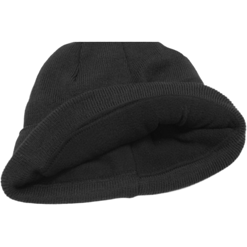 Шапка трикотажная двойная Фрост, черный Шапка трикотажная двойная Фрост, черный