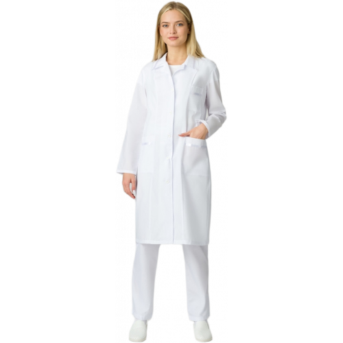 Халат женский Стандарт (тк.ТиСи), белый Халат женский Стандарт (тк.ТиСи), белый
