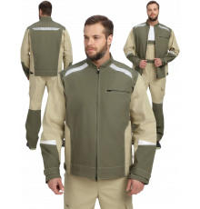 Куртка Челси CH (тк.Канвас,270), хаки/бежевый Куртка Челси CH (тк.Канвас,270), хаки/бежевый