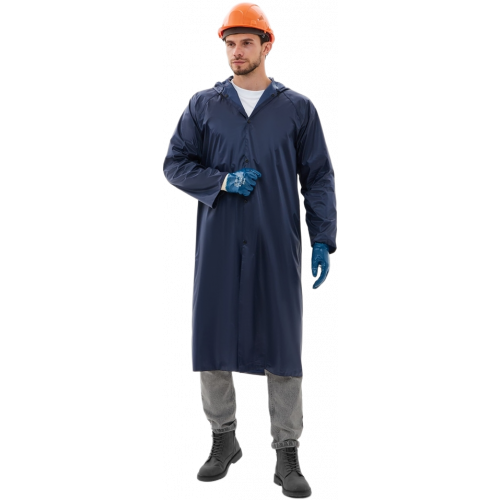 Плащ влагозащитный ProfLineBase (ПВХ,180), т.синий Плащ влагозащитный ProfLineBase (ПВХ,180), т.синий