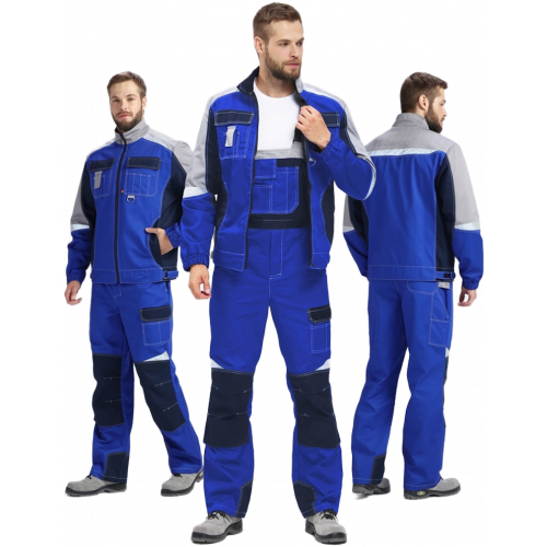 Костюм Вектрон-2 (тк.Смесовая,240) п/к, васильковый/т.синий/серый Костюм Вектрон-2 (тк.Смесовая,240) п/к, васильковый/т.синий/серый