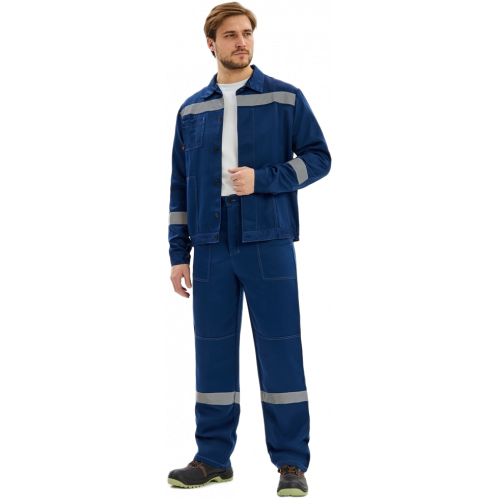 Костюм Лигор-1 СОП К. (тк.Смесовая,210) брюки, т.синий