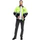 Куртка-трансформер сигнальная ProfLineSpecialist (тк.Смесовая МВО,240), желтый/черный
